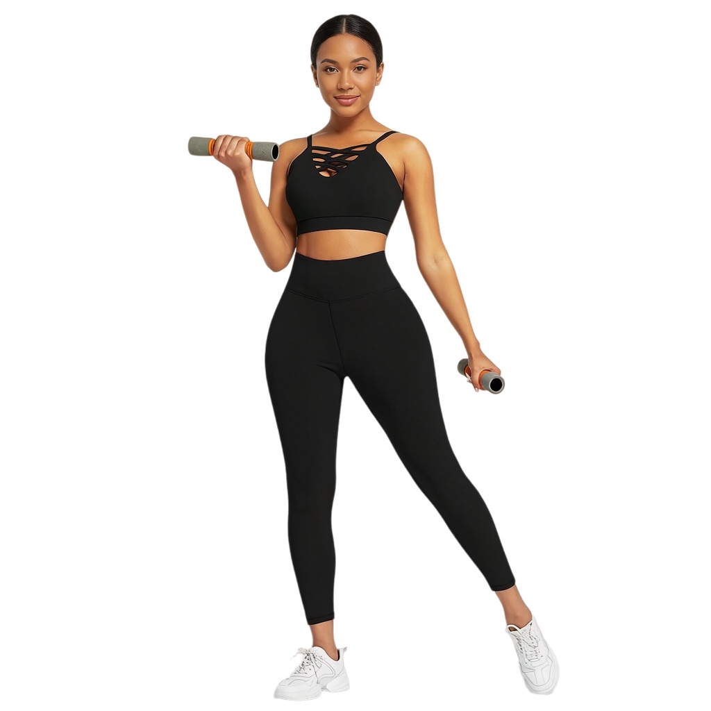 Yoga Fitness Gym - 3 Parça Kadın Yoga Fitness Seti