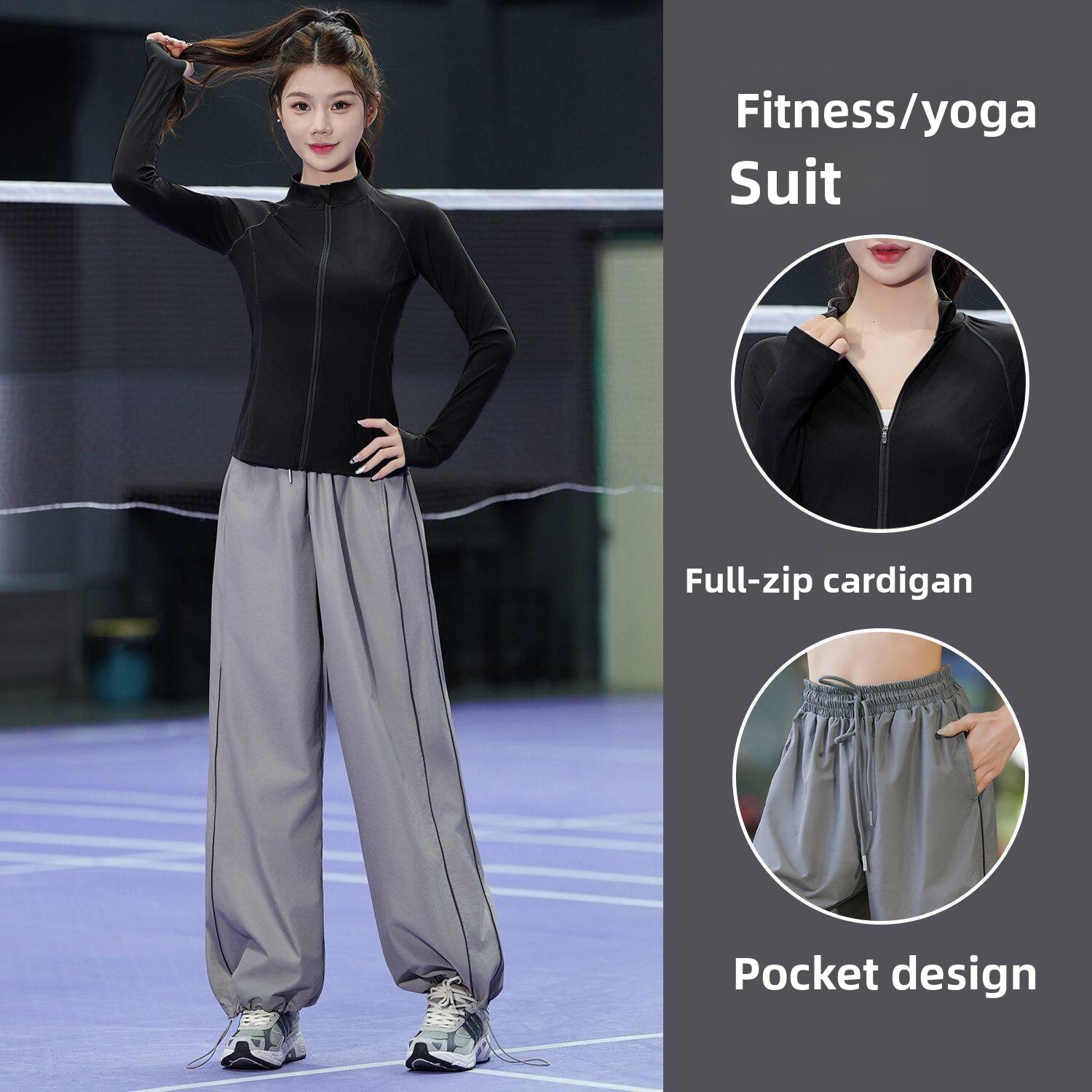 Yoga Fitness Outfit - Kadın Koşu Spor Giyim Seti Hızlı