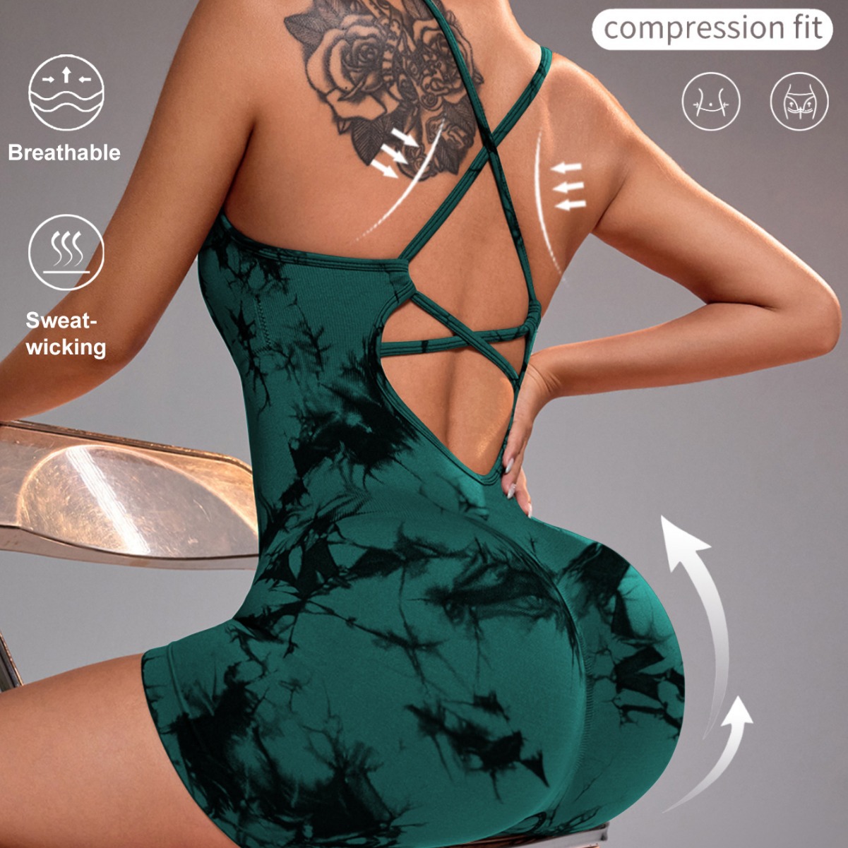 15 renk Tek Parça Tulum Şort E - Yoga Overall Fitness incelemesi ve fiyatı