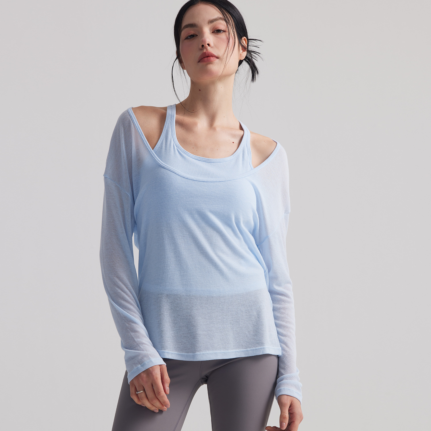 Kadınlar İçin Bol Yarı Şeffaf  - Yoga Fitness Outfit incelemesi ve fiyatı