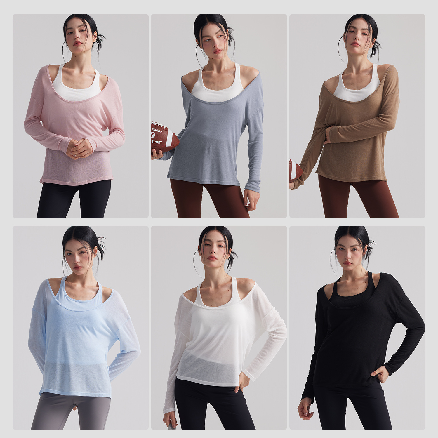 Kadınlar İçin Bol Yarı Şeffaf  - Yoga Fitness Outfit incelemesi ve fiyatı